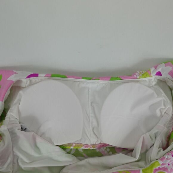 Trina Turk Womens La Palma Off The Shoulder Swim Top Size 8 - Picture 13 of 16